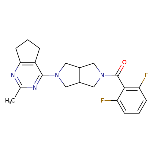 2-(2,6-difluorobenzoyl)-5-{2-methyl-5H,6H,7H-cyclopenta[d]pyrimidin-4-yl}-octahydropyrrolo[3,4-c]pyrrole