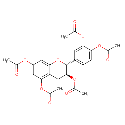 2H-1-Benzopyran-3,5,7-triol, 2-[3,4-bis(acetyloxy)phenyl]-3,4-dihydro-, 3,5,7-triacetate, (2R,3S)-