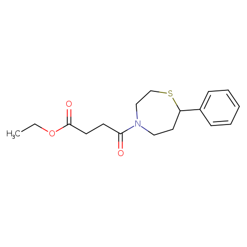 ethyl 4-oxo-4-(7-phenyl-1,4-thiazepan-4-yl)butanoate