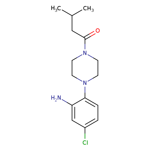 (5-Chloro-2-[4-(3-methylbutanoyl)piperazin-1-yl]phenyl)amine