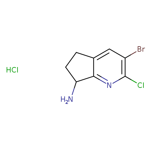 3-bromo-2-chloro-5H,6H,7H-cyclopenta[b]pyridin-7-aminehydrochloride