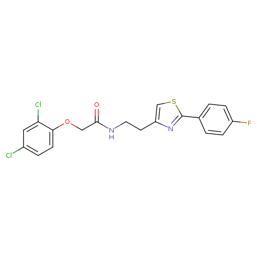 2-(2,4-dichlorophenoxy)-N-{2-[2-(4-fluorophenyl)-1,3-thiazol-4-yl]ethyl}acetamide