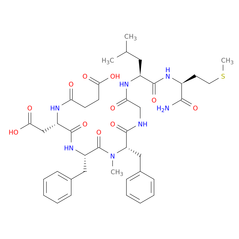 (5S,8S,14S,17S,20S)-14,17-Dibenzyl-5-carbamoyl-20-(carboxymethyl)-8-isobutyl-15-methyl-7,10,13,16,19,22-hexaoxo-2-thia-6,9,12,15,18,21-hexaazapentacosan-25-oic acid