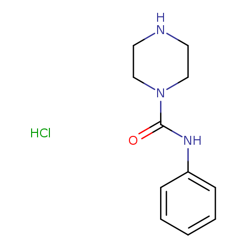 1-Piperazinecarboxamide, N-phenyl-, monohydrochloride