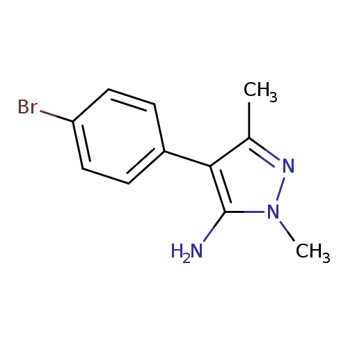 4-(4-Bromophenyl)-2,5-dimethylpyrazol-3-amine