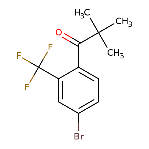1-[4-bromo-2-(trifluoromethyl)phenyl]-2,2-dimethylpropan-1-one