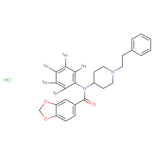 N-(1-phenethylpiperidin-4-yl)-N-(phenyl-d5)benzo[d][1,3]dioxole-5-carboxamide,monohydrochloride