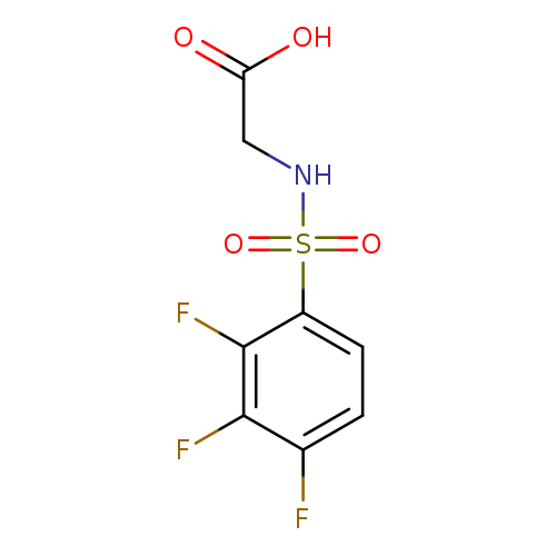 ([(2,3,4-Trifluorophenyl)sulfonyl]amino)acetic acid