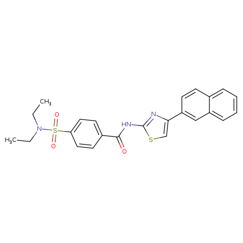 4-(diethylsulfamoyl)-N-[4-(naphthalen-2-yl)-1,3-thiazol-2-yl]benzamide