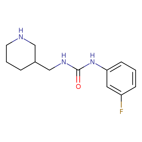 3-(3-fluorophenyl)-1-(piperidin-3-ylmethyl)urea