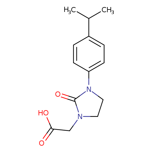 2-{2-oxo-3-[4-(propan-2-yl)phenyl]imidazolidin-1-yl}acetic acid
