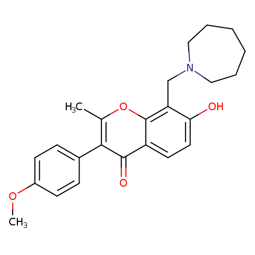 8-[(azepan-1-yl)methyl]-7-hydroxy-3-(4-methoxyphenyl)-2-methyl-4H-chromen-4-one