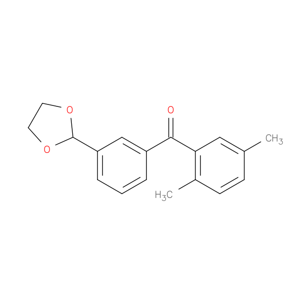 2,5-Dimethyl-3'-(1,3-dioxolan-2-yl)benzophenone