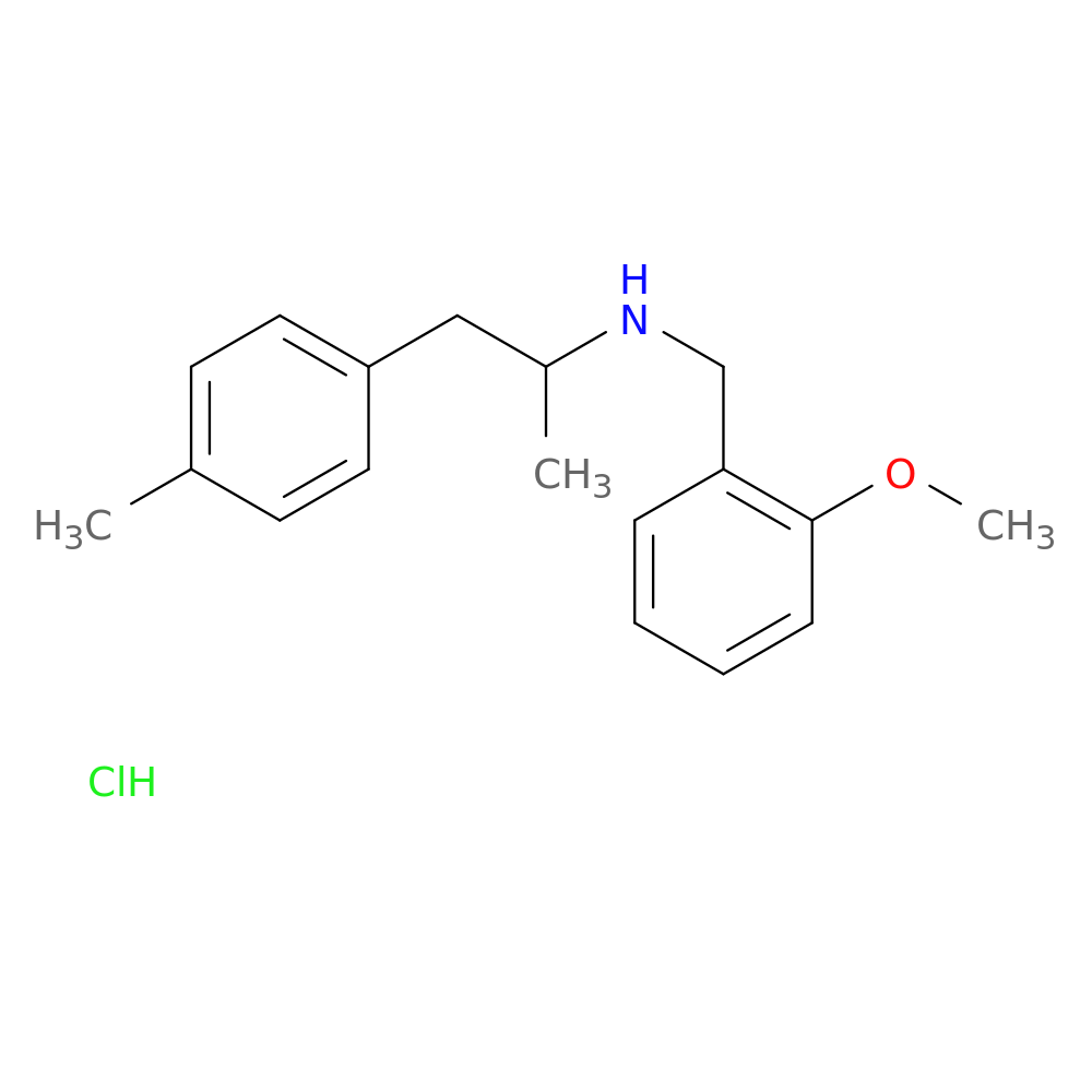 N-(2-methoxybenzyl)-1-(p-tolyl)propan-2-amine,monohydrochloride