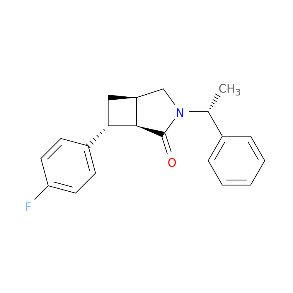 (1S,5R,7R)-7-(4-fluorophenyl)-3-[(1R)-1-phenylethyl]-3-azabicyclo[3.2.0]heptan-2-one