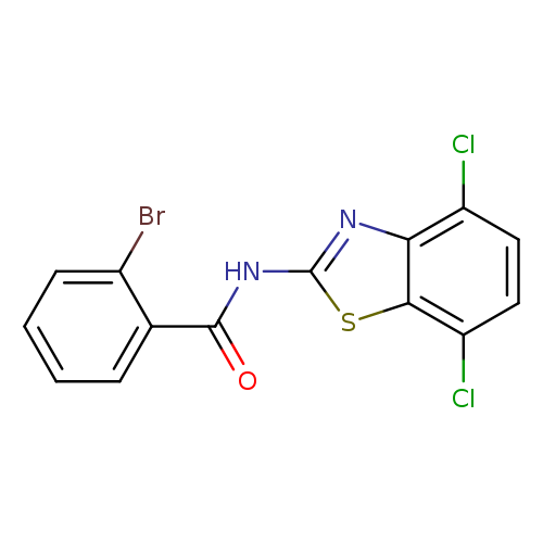 2-bromo-N-(4,7-dichloro-1,3-benzothiazol-2-yl)benzamide