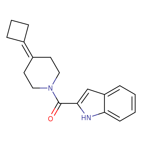 2-(4-cyclobutylidenepiperidine-1-carbonyl)-1H-indole