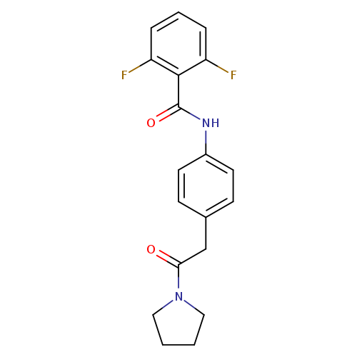 2,6-difluoro-N-{4-[2-oxo-2-(pyrrolidin-1-yl)ethyl]phenyl}benzamide
