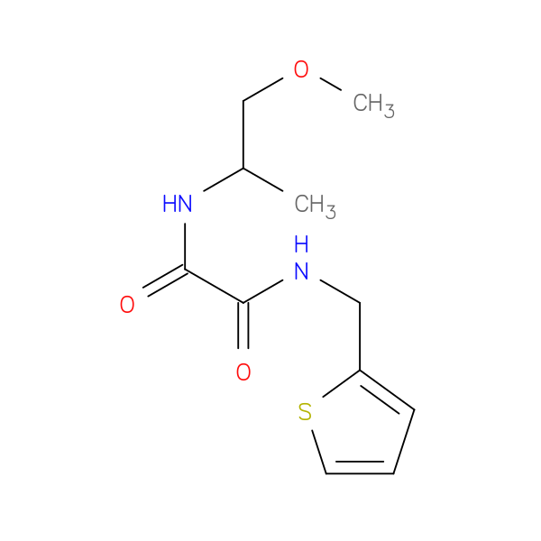 N-(1-methoxypropan-2-yl)-N'-[(thiophen-2-yl)methyl]ethanediamide