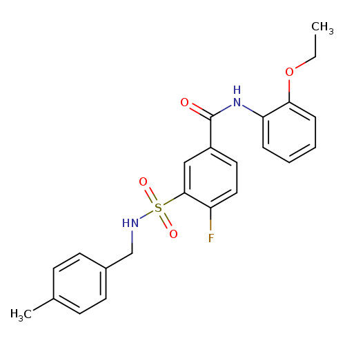N-(2-ethoxyphenyl)-4-fluoro-3-{[(4-methylphenyl)methyl]sulfamoyl}benzamide