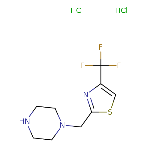 1-{[4-(trifluoromethyl)-1,3-thiazol-2-yl]methyl}piperazine dihydrochloride