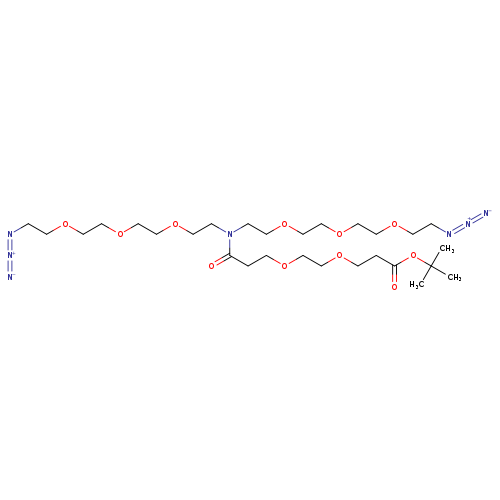 N-(t-butyl ester-PEG2)-N-bis(PEG3-azide)
