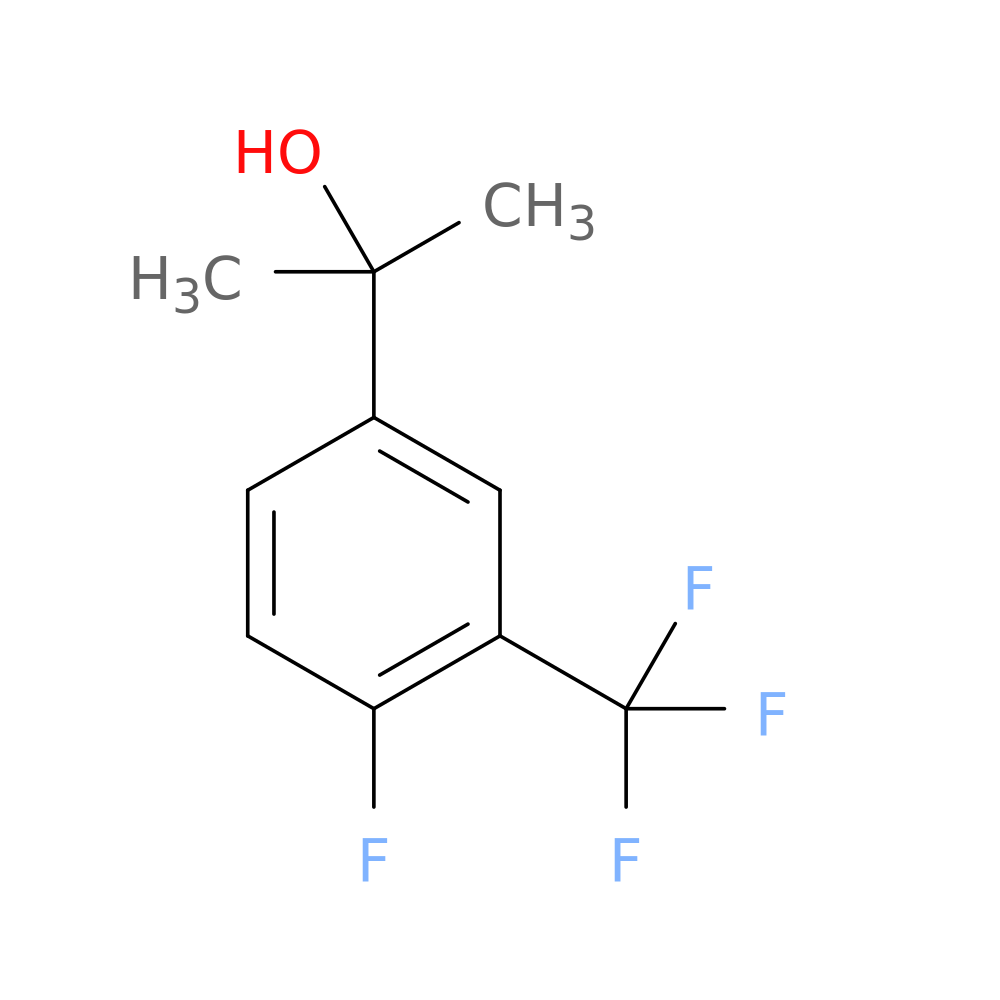 2-[4-Fluoro-3-(trifluoromethyl)phenyl]propan-2-ol