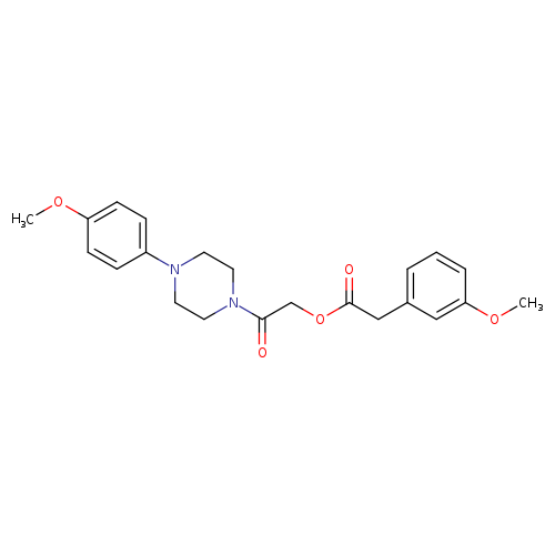 2-[4-(4-methoxyphenyl)piperazin-1-yl]-2-oxoethyl 2-(3-methoxyphenyl)acetate