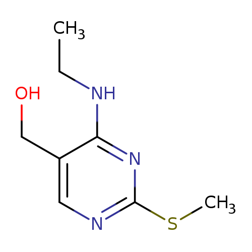 5-Pyrimidinemethanol, 4-(ethylamino)-2-(methylthio)-