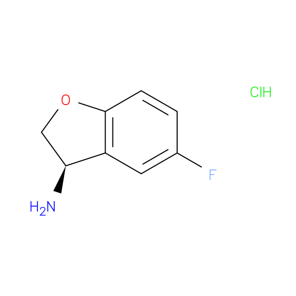 3-Benzofuranamine, 5-fluoro-2,3-dihydro-, hydrochloride (1:1), (3R)-