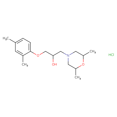 1-(2,6-DIMETHYLMORPHOLIN-4-YL)-3-(2,4-DIMETHYLPHENOXY)PROPAN-2-OL HYDROCH+