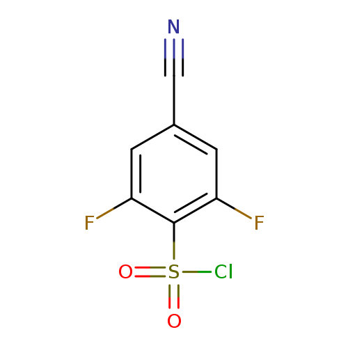 4-cyano-2,6-difluorobenzene-1-sulfonyl chloride