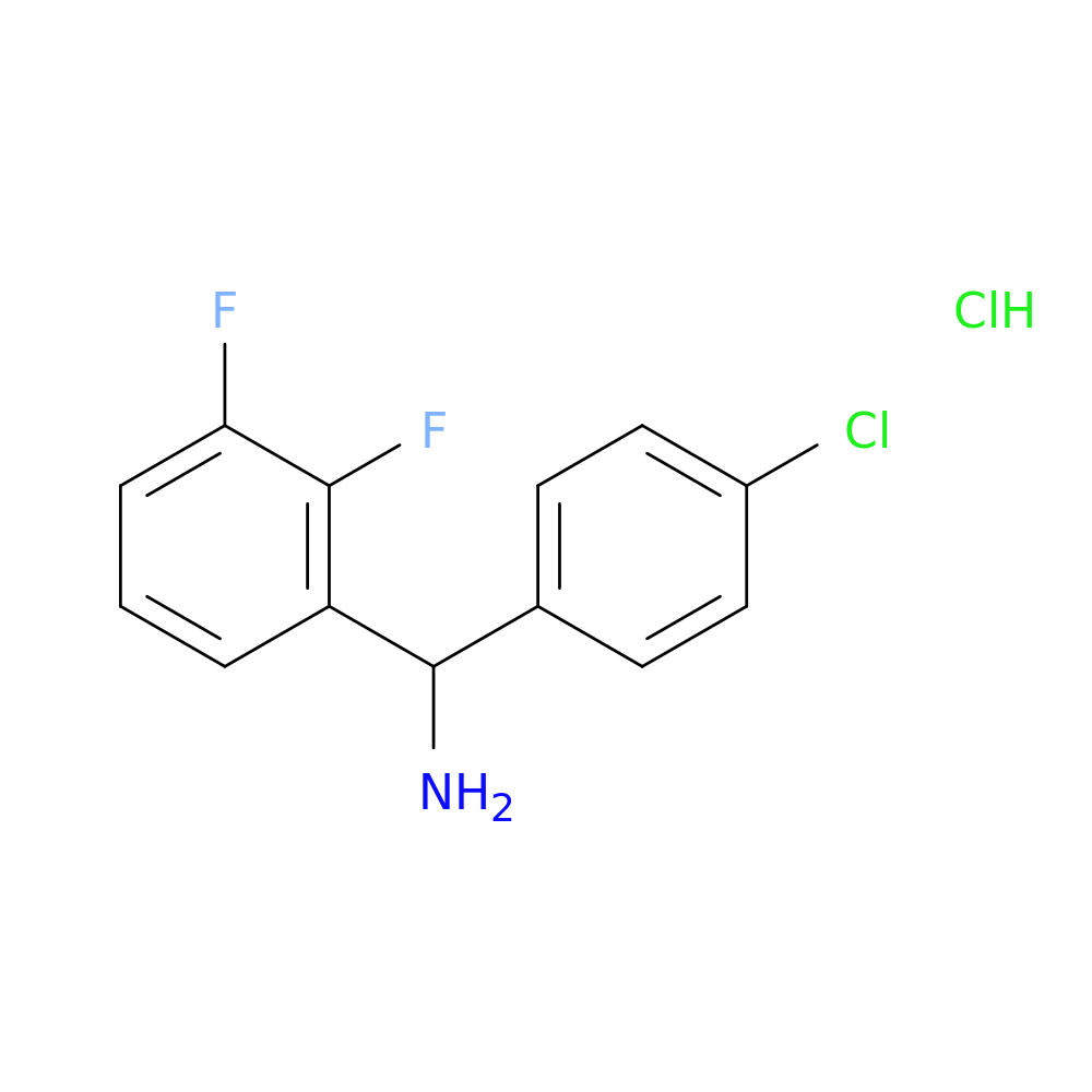 (4-chlorophenyl)(2,3-difluorophenyl)methanamine hydrochloride