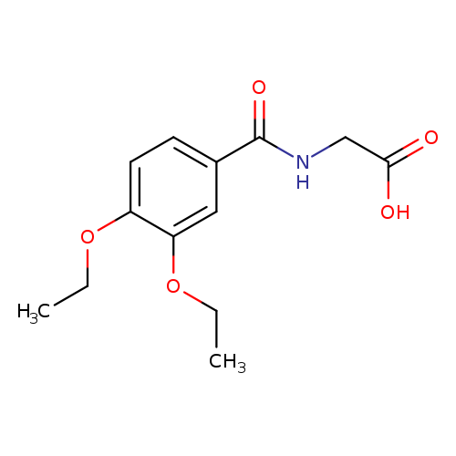 2-[(3,4-diethoxyphenyl)formamido]acetic acid
