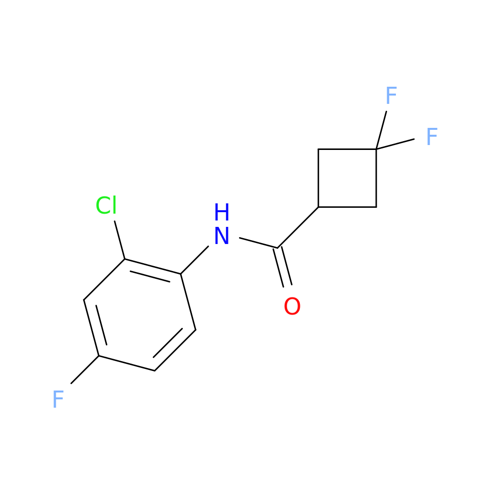 N-(2-chloro-4-fluorophenyl)-3,3-difluorocyclobutane-1-carboxamide