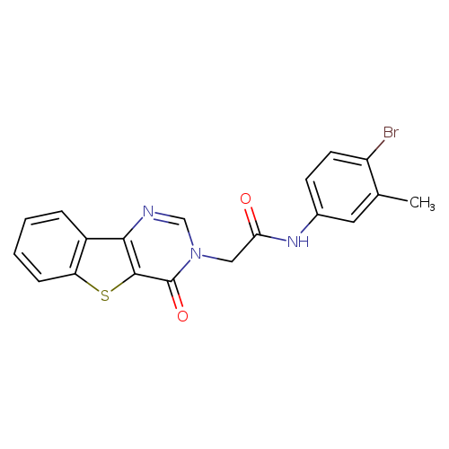 N-(4-bromo-3-methylphenyl)-2-{6-oxo-8-thia-3,5-diazatricyclo[7.4.0.0^{2,7}]trideca-1(13),2(7),3,9,11-pentaen-5-yl}acetamide