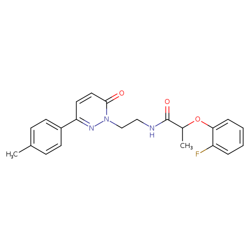 2-(2-fluorophenoxy)-N-{2-[3-(4-methylphenyl)-6-oxo-1,6-dihydropyridazin-1-yl]ethyl}propanamide
