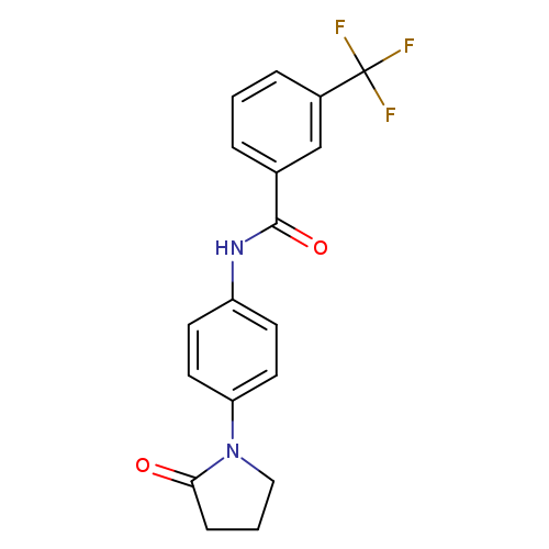 N-[4-(2-oxopyrrolidin-1-yl)phenyl]-3-(trifluoromethyl)benzamide