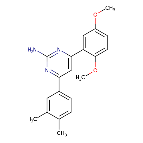 4-(2,5-dimethoxyphenyl)-6-(3,4-dimethylphenyl)pyrimidin-2-amine