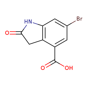 6-bromo-2-oxo-2,3-dihydro-1H-indole-4-carboxylic acid