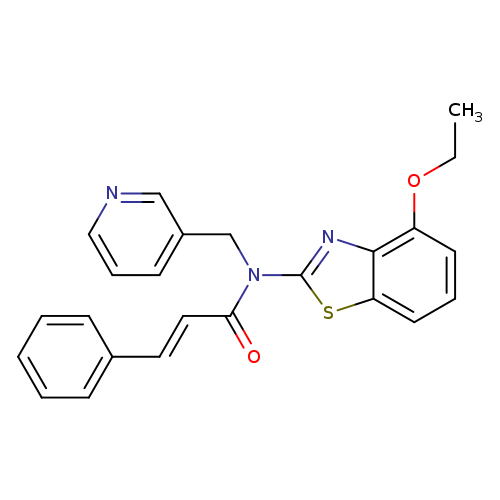 (2E)-N-(4-ethoxy-1,3-benzothiazol-2-yl)-3-phenyl-N-[(pyridin-3-yl)methyl]prop-2-enamide