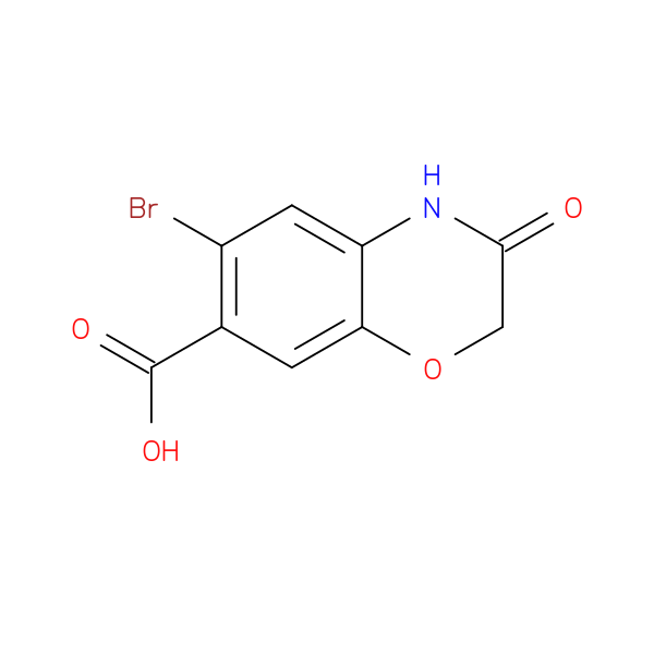 6-Bromo-3-oxo-3,4-dihydro-2H-1,4-benzoxazine-7-carboxylic acid
