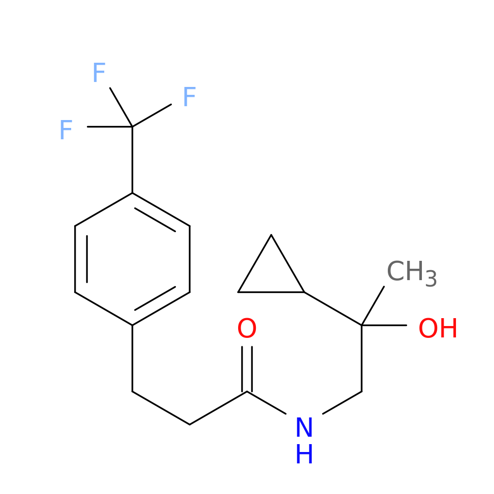 N-(2-cyclopropyl-2-hydroxypropyl)-3-[4-(trifluoromethyl)phenyl]propanamide