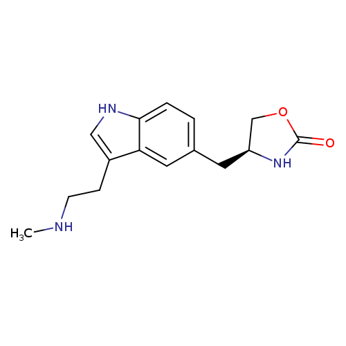 2-Oxazolidinone, 4-[[3-[2-(methylamino)ethyl]-1H-indol-5-yl]methyl]-, (4S)-