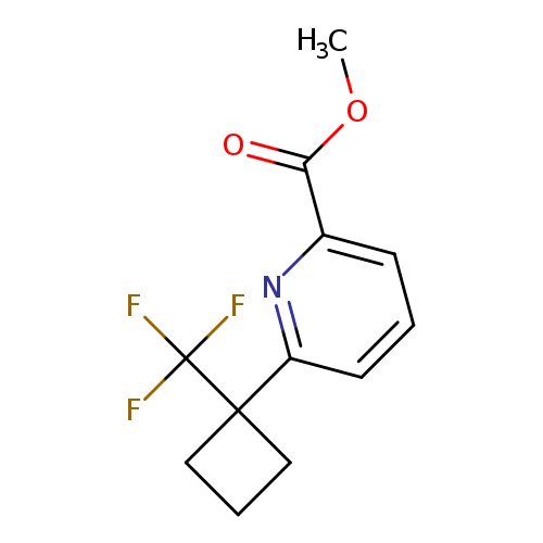methyl 6-[1-(trifluoromethyl)cyclobutyl]pyridine-2-carboxylate