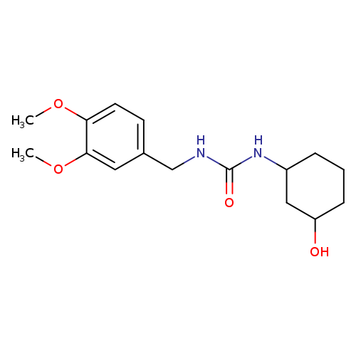 3-[(3,4-dimethoxyphenyl)methyl]-1-(3-hydroxycyclohexyl)urea