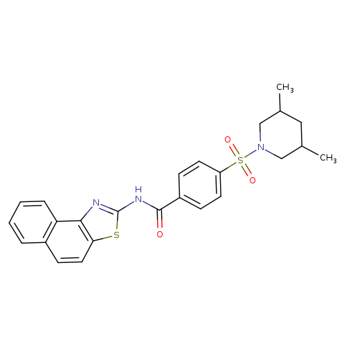 4-[(3,5-dimethylpiperidin-1-yl)sulfonyl]-N-{naphtho[1,2-d][1,3]thiazol-2-yl}benzamide