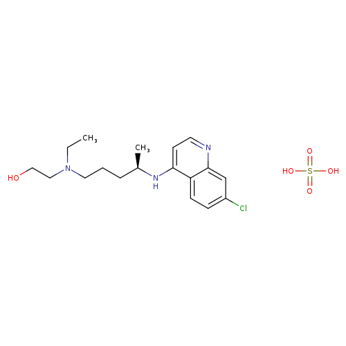 2-[[(4R)-4-[(7-chloro-4-quinolinyl)amino]pentyl]ethylamino]-ethanol, monosulfate