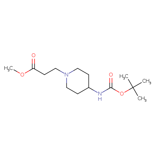 methyl 3-(4-{[(tert-butoxy)carbonyl]amino}piperidin-1-yl)propanoate