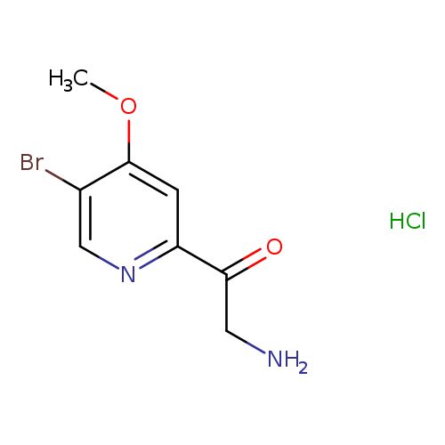 2-amino-1-(5-bromo-4-methoxypyridin-2-yl)ethan-1-one hydrochloride